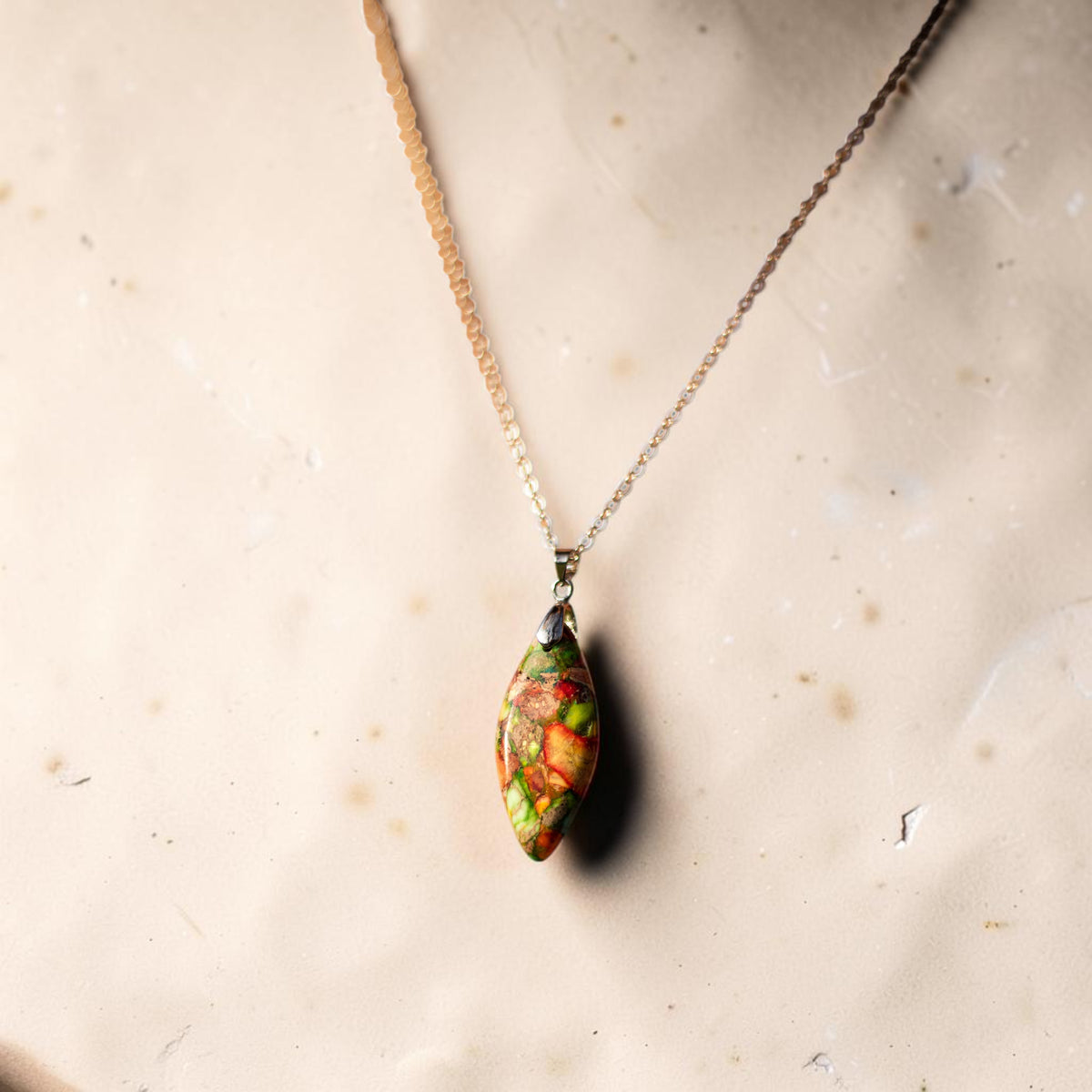 Pendentif Arlequin en Jaspe