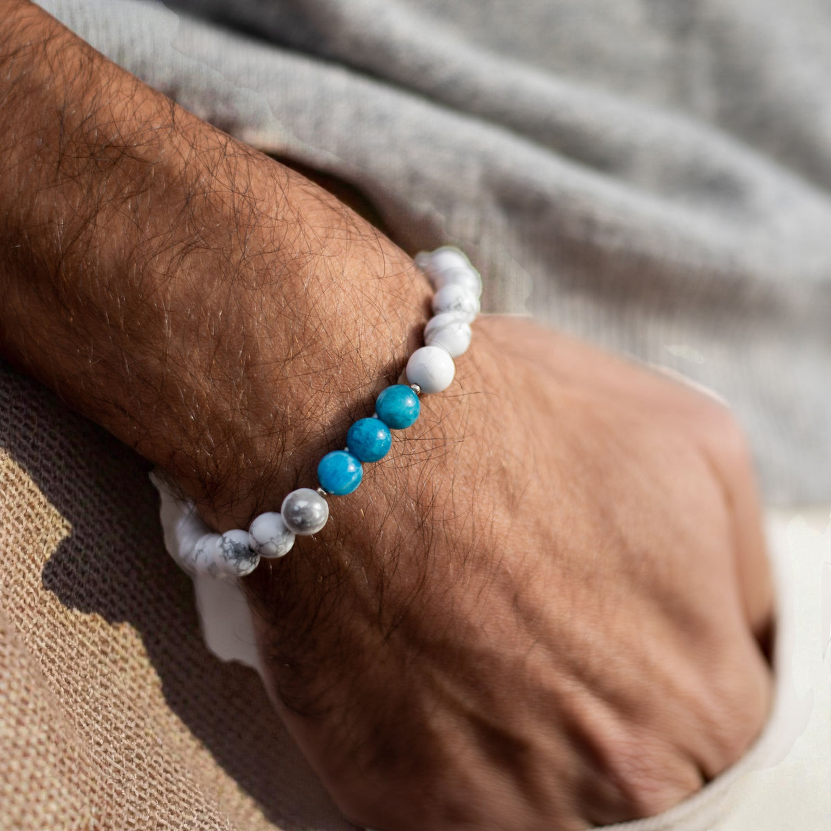 Bracelet Amincissement en Apatite & Howlite