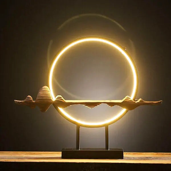 Porte-Encens Bouddha Original avec Anneau Lumineux LED