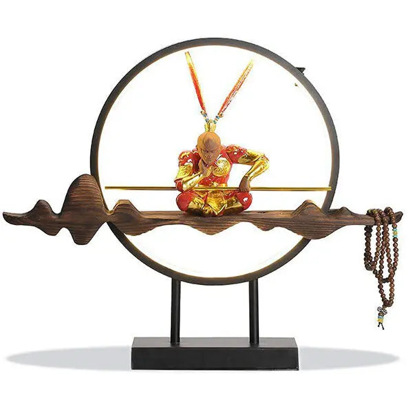 Porte-Encens Bouddha Original avec Anneau Lumineux LED
