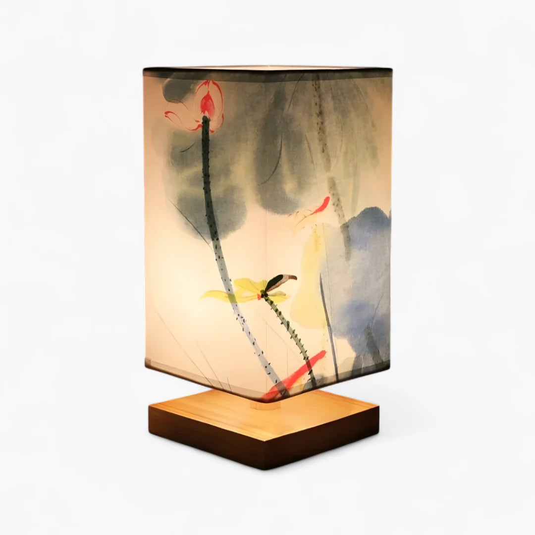 Lampe de Chevet Japonaise Scandinave – Éclairage Doux & Ambiance Zen pour Chambre et Salon