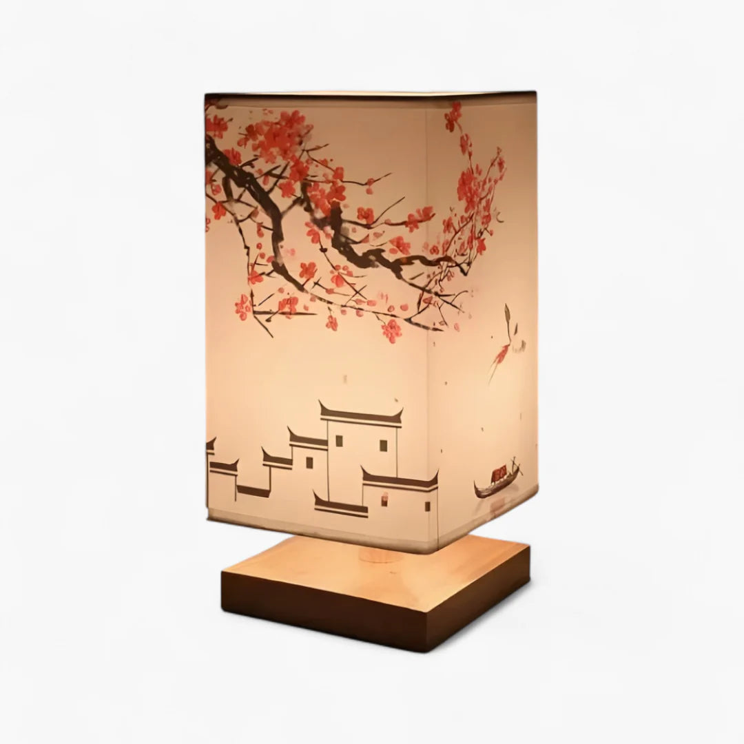 Lampe de Chevet Japonaise Scandinave – Éclairage Doux & Ambiance Zen pour Chambre et Salon
