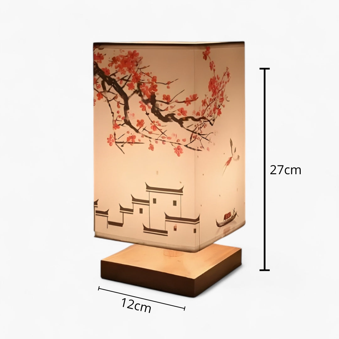 Lampe de Chevet Japonaise Scandinave – Éclairage Doux & Ambiance Zen pour Chambre et Salon