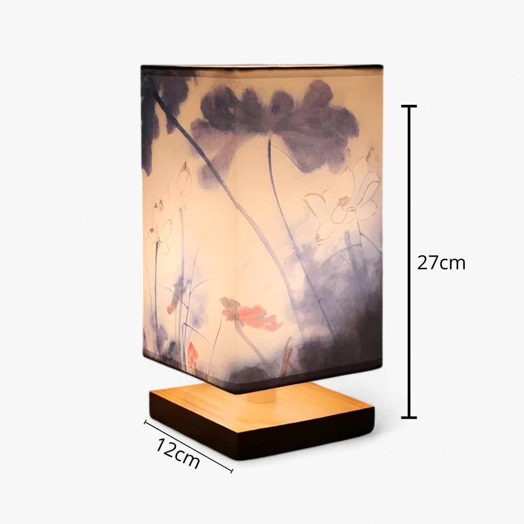 Lampe de Chevet Japonaise Scandinave – Éclairage Doux & Ambiance Zen pour Chambre et Salon