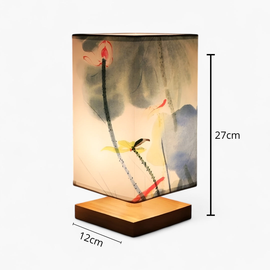 Lampe de Chevet Japonaise Scandinave – Éclairage Doux & Ambiance Zen pour Chambre et Salon
