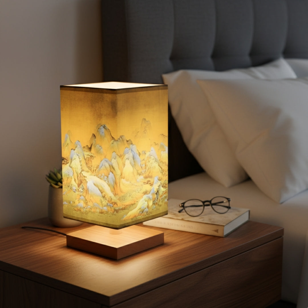 Lampe de Chevet Japonaise Scandinave – Éclairage Doux & Ambiance Zen pour Chambre et Salon