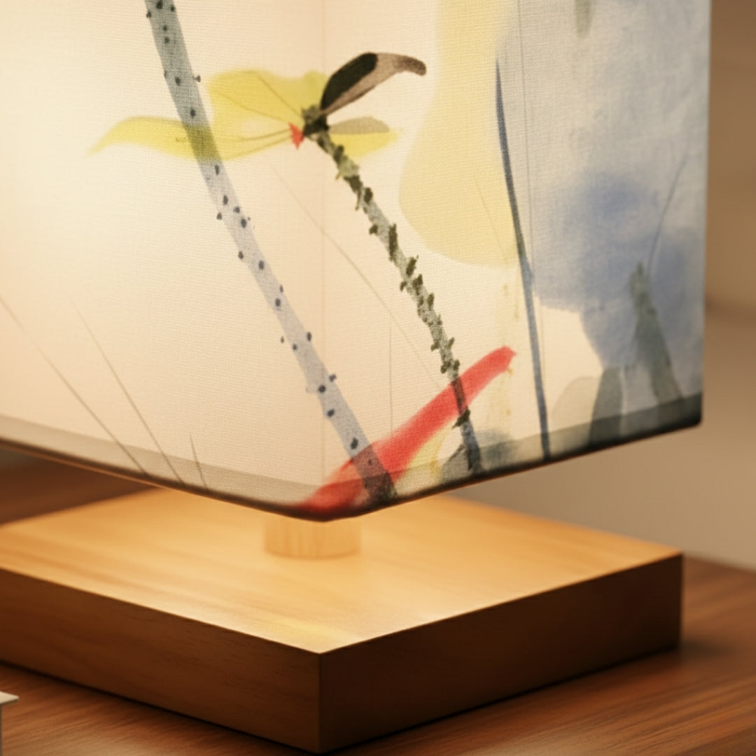 Lampe de Chevet Japonaise Scandinave – Éclairage Doux & Ambiance Zen pour Chambre et Salon