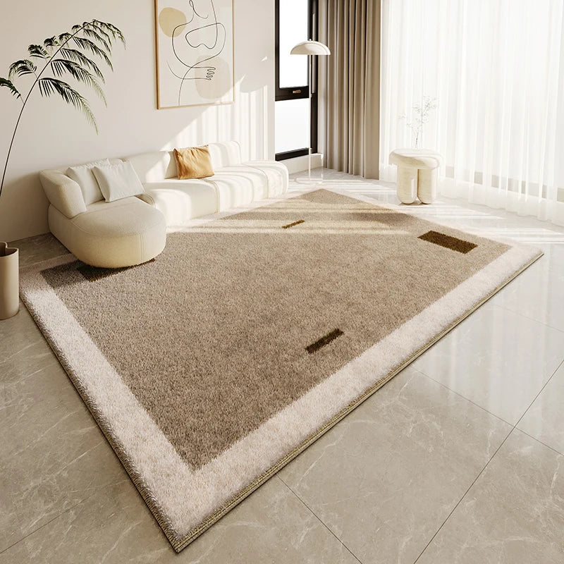 Tapis Japonais Wabi Sabi Crème en Peluche Douce