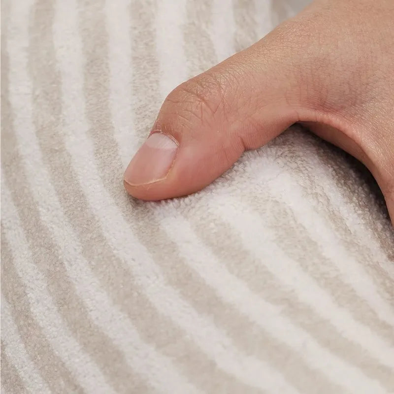 Tapis Japonais Rayé en Relief Épaissi