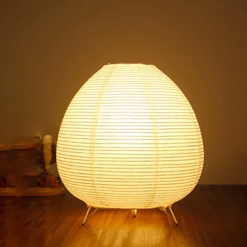 Lampe Japonaise en Papier & Fer, Lumière Douce et Ambiance Zen