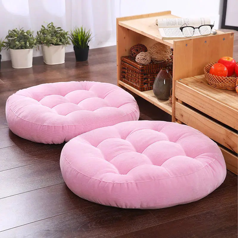 — Coussin Japonais de Sol Rond 55 cm | Confort Zen & Design Épuré
