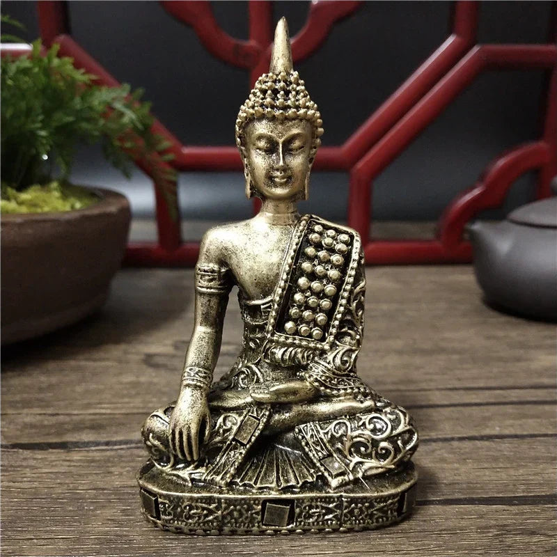 Statue Japonaise Porte-Chance en Résine | Sculpture Zen Prospérité & Harmonie