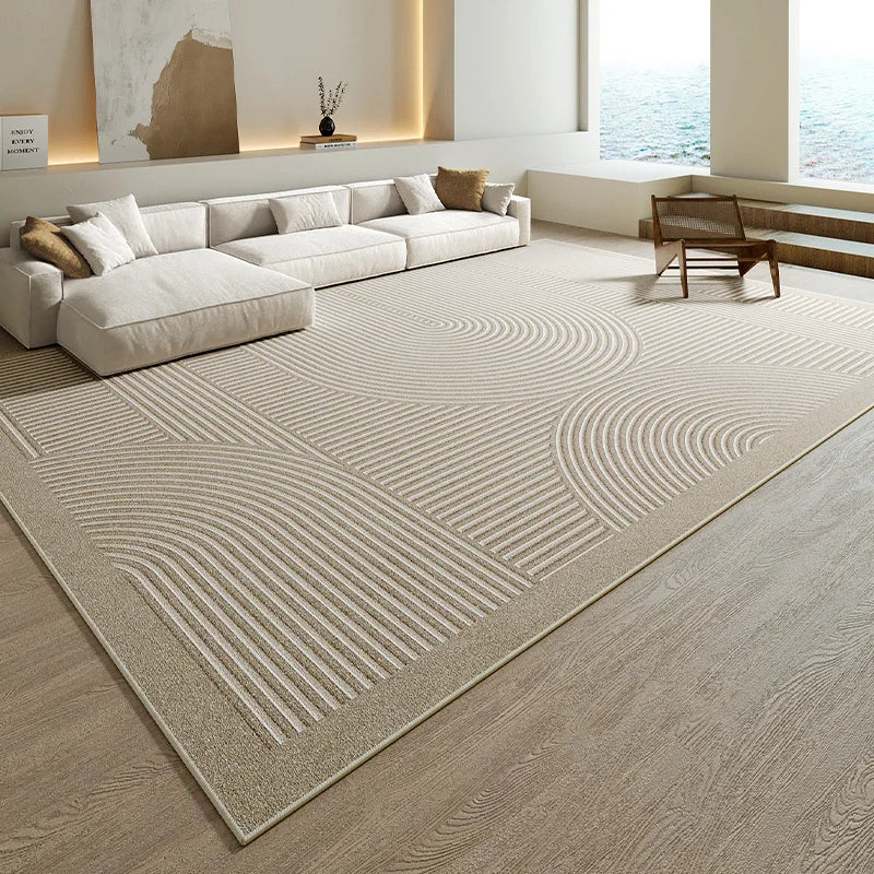 Tapis Japonais Rayé en Relief Épaissi