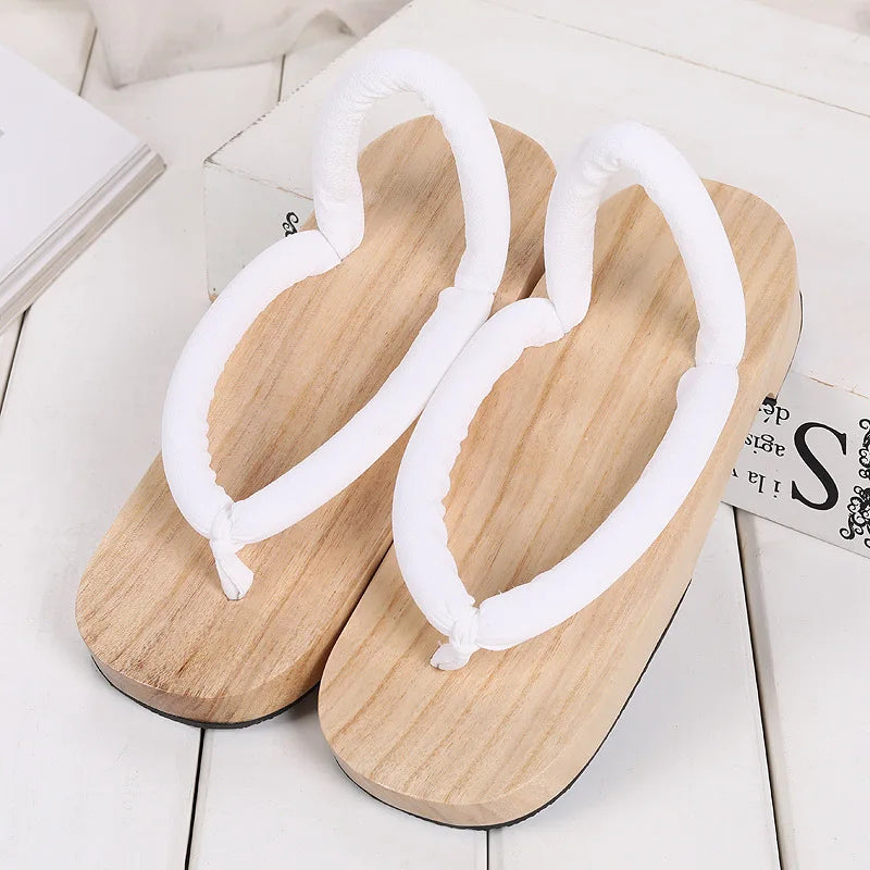 Sabot Geta Japonais en Bois & Caoutchouc