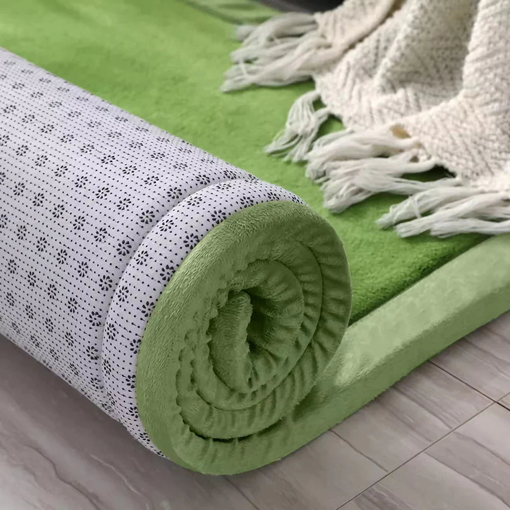 Tapis Japonais Long en Velours | Élégance Épurée & Confort Durable