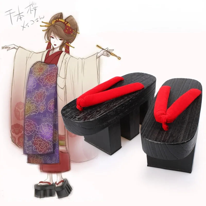 Geta Japonaise Femme en Bois de Paulownia