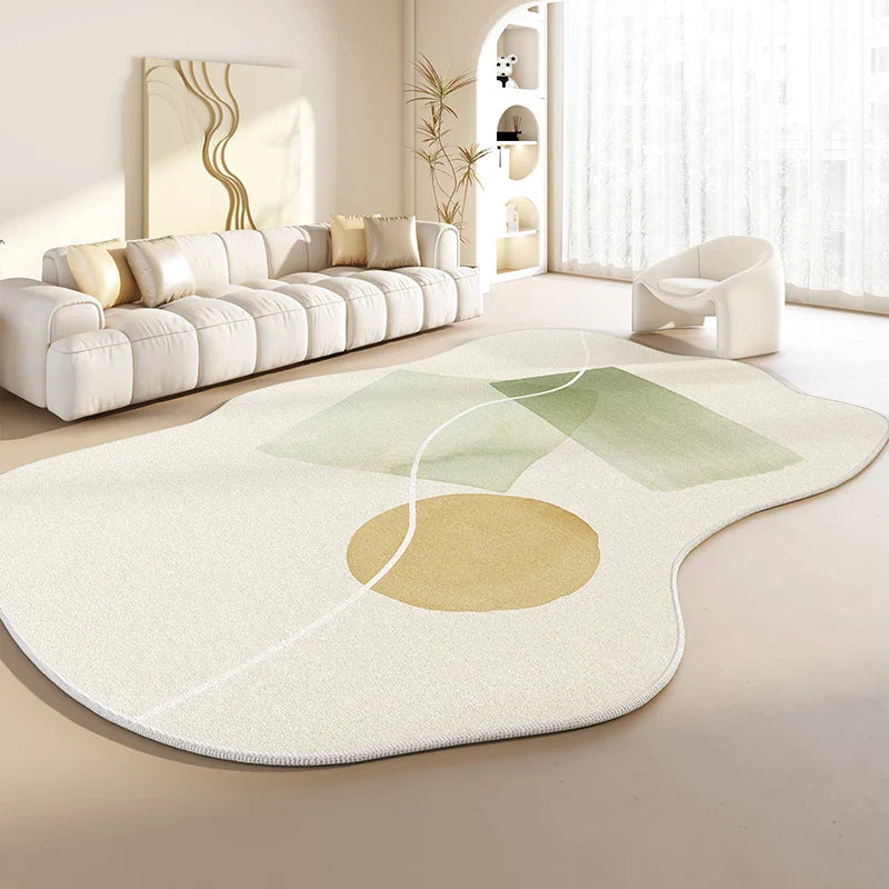 Tapis Japonais Irrégulier Épais en Peluche
