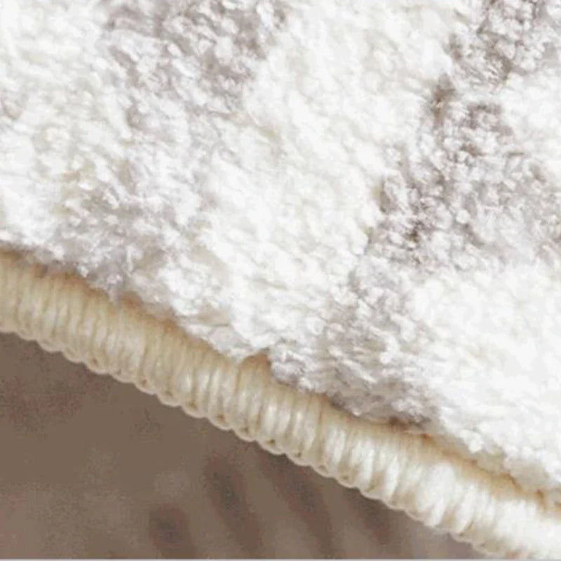Tapis Japonais Irrégulier Épais en Peluche