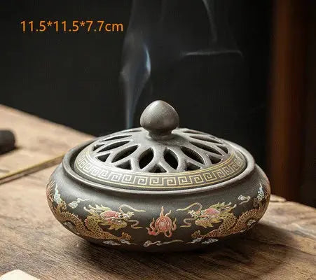 Brûleur d’Encens en Céramique Zen, Élégance & Sérénité