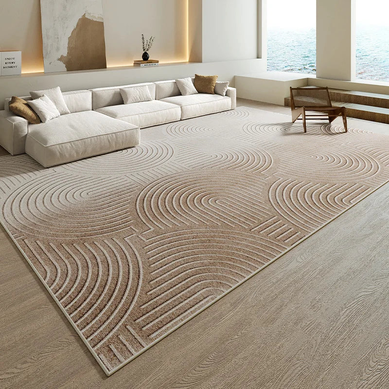 Tapis Japonais Rayé en Relief Épaissi