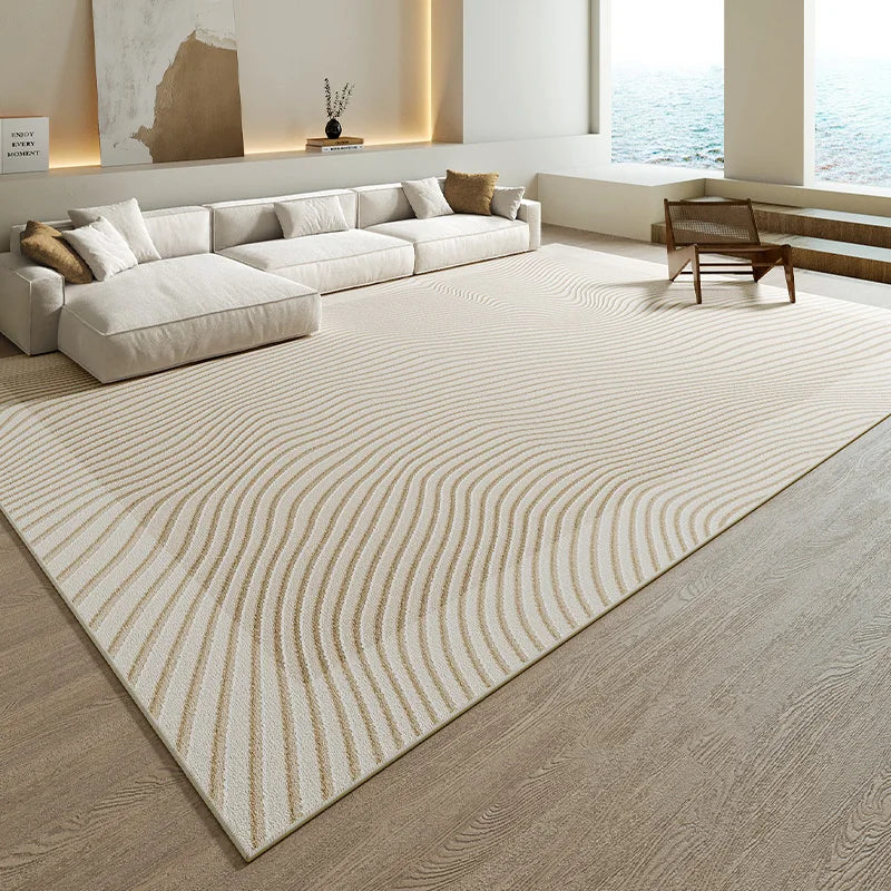 Tapis Japonais Rayé en Relief Épaissi