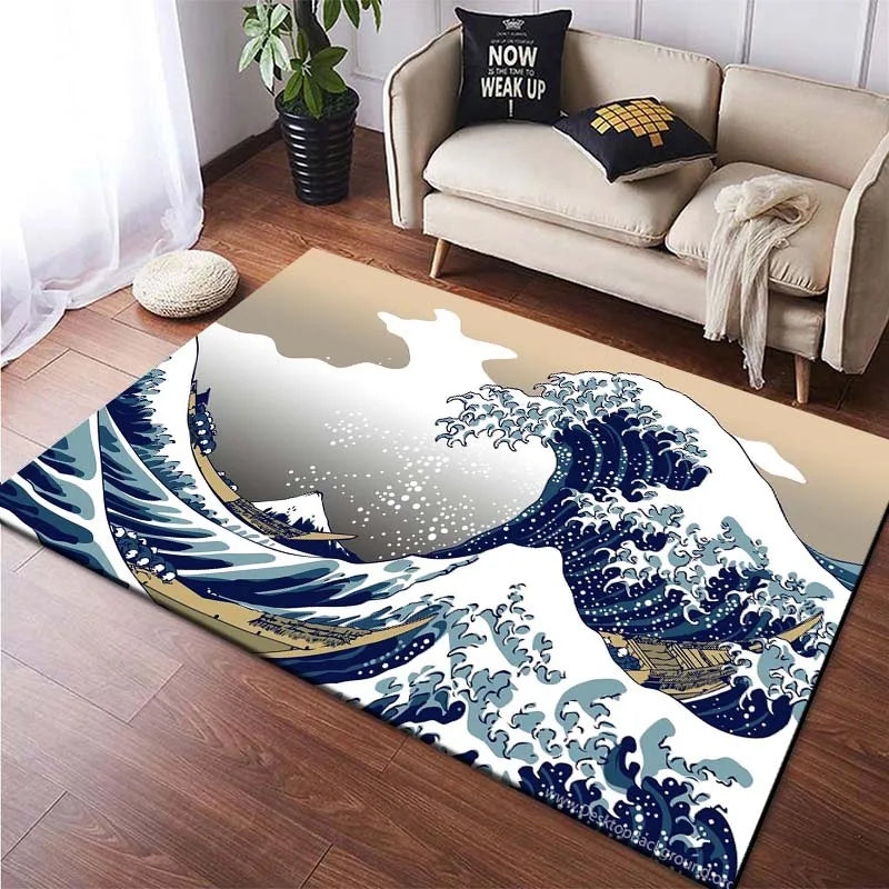 Tapis de Salon Style Japonais Épuré
