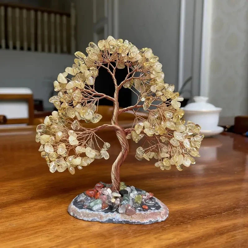 Arbre du Bonheur en Pierres Naturelles décoratives