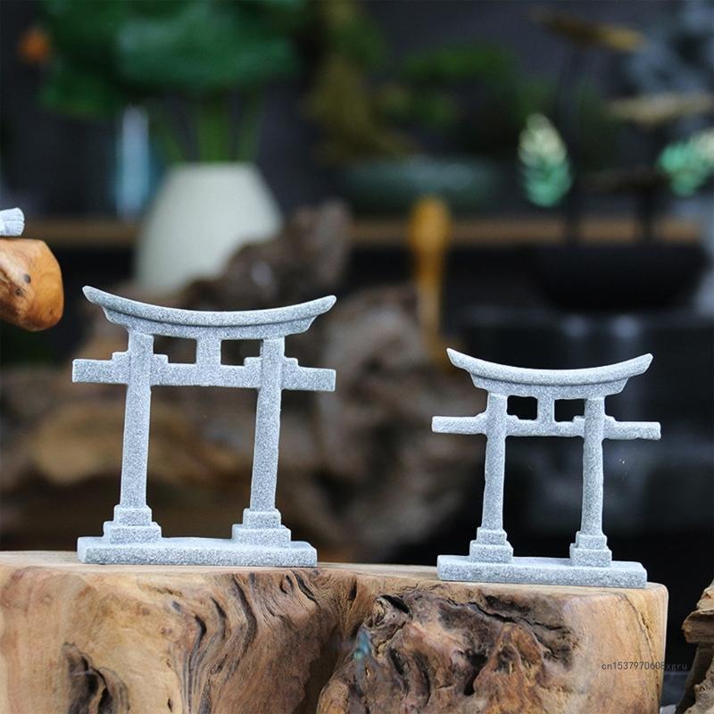 Statue Japonaise pour Aquarium Décoration Zen Aquatique