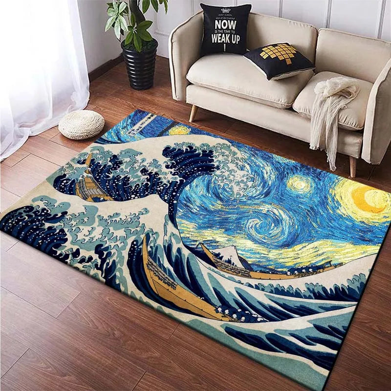 Tapis de Salon Style Japonais Épuré