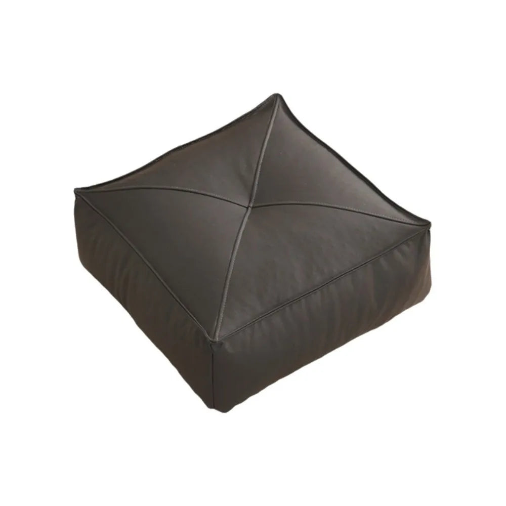 Coussin de Sol Japonais Carré en Cuir PU & Particules EPS – 40 × 40 × 15 cm