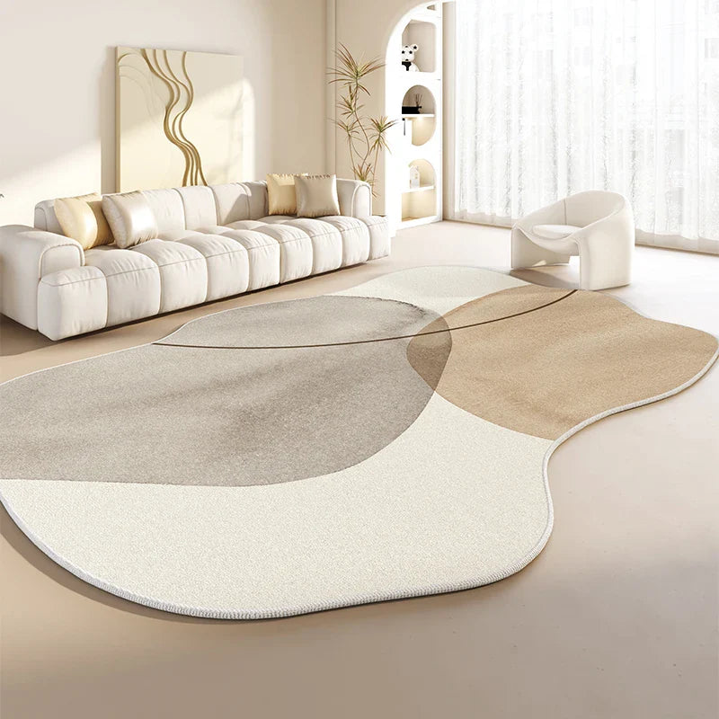 Tapis Japonais Irrégulier Épais en Peluche