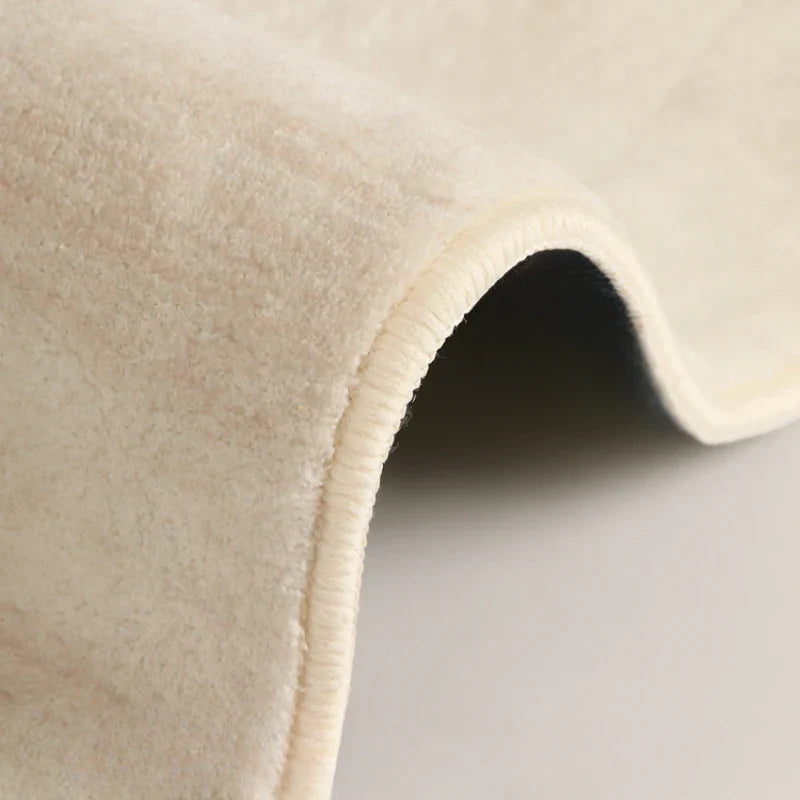 Tapis Rond Japonais Wabi Sabi Crème Antidérapant