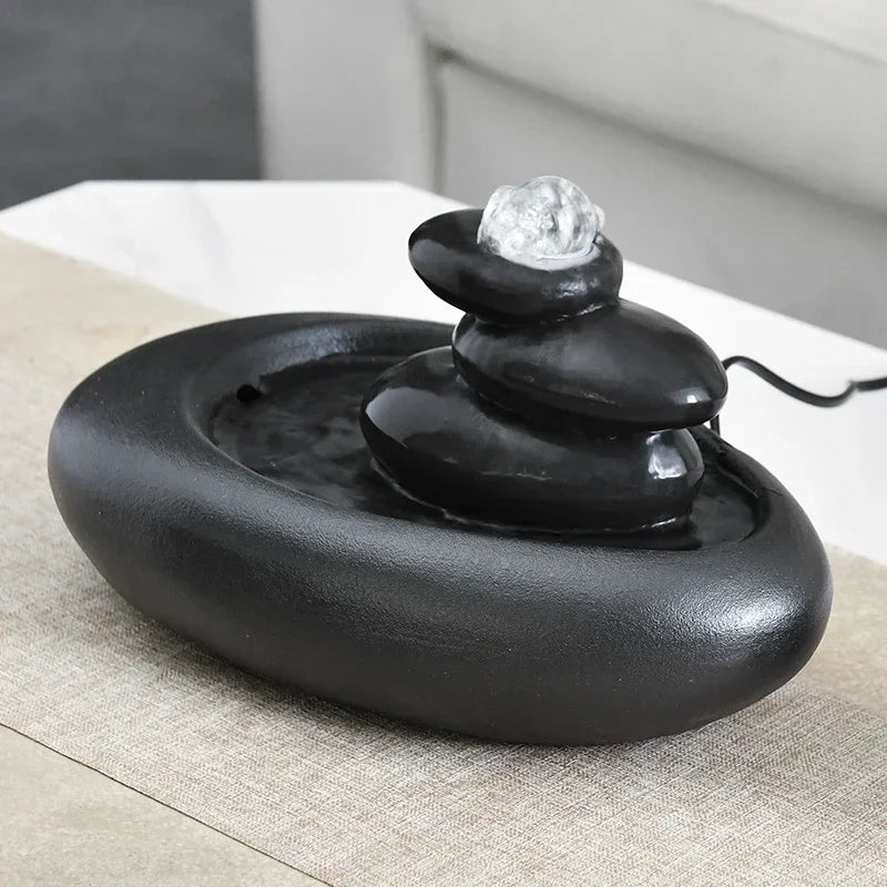 Fontaine Japonaise de Table en Céramique