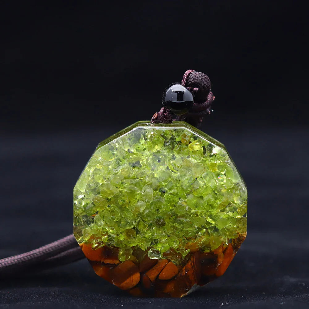 Pendentif Orgonite Arbre de Vie décoratif