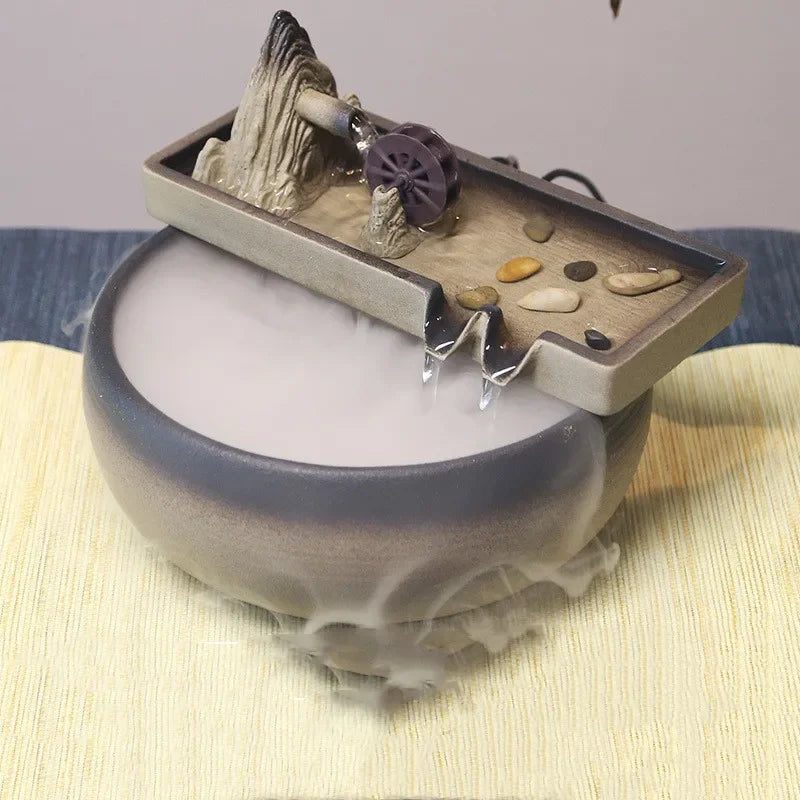 Fontaine Japonaise Élégante en Céramique
