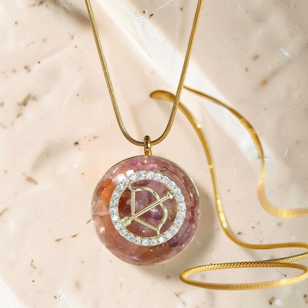 Pendentif Orgonite Signe Astrologique en Pierre Naturelle