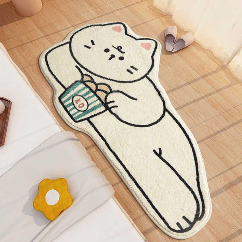 Tapis Japonais Chambre Chat Stylé | Design Contemporain & Confort Cinéma