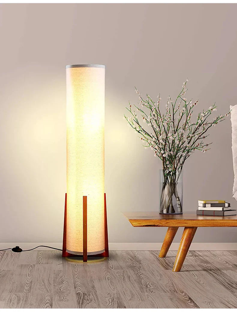 Lampe de Sol Japonaise, Élégance Zen et Lumière Apaisante