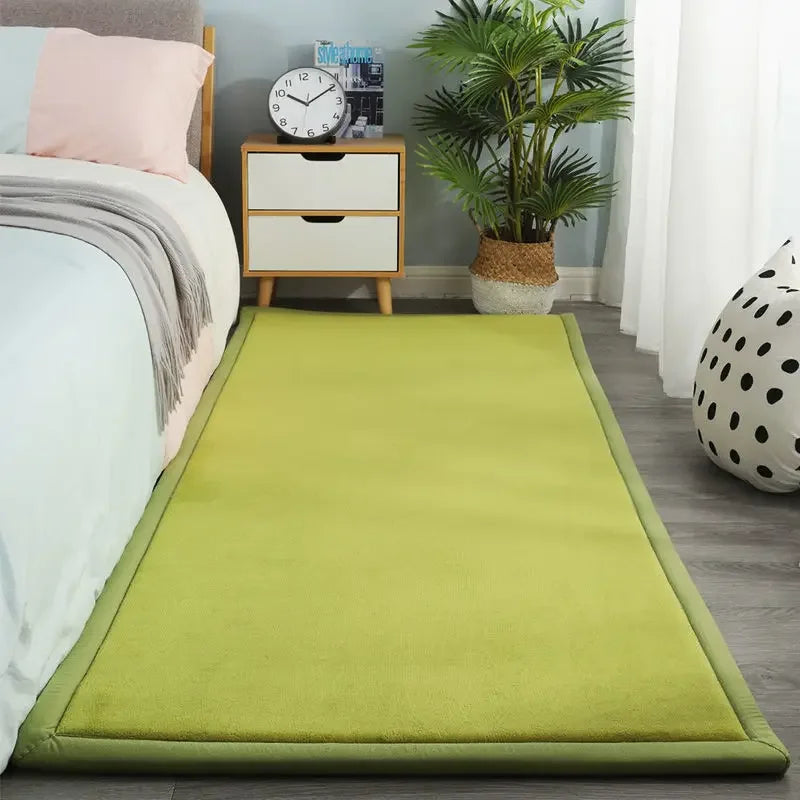 Tapis Japonais Long en Velours | Élégance Épurée & Confort Durable