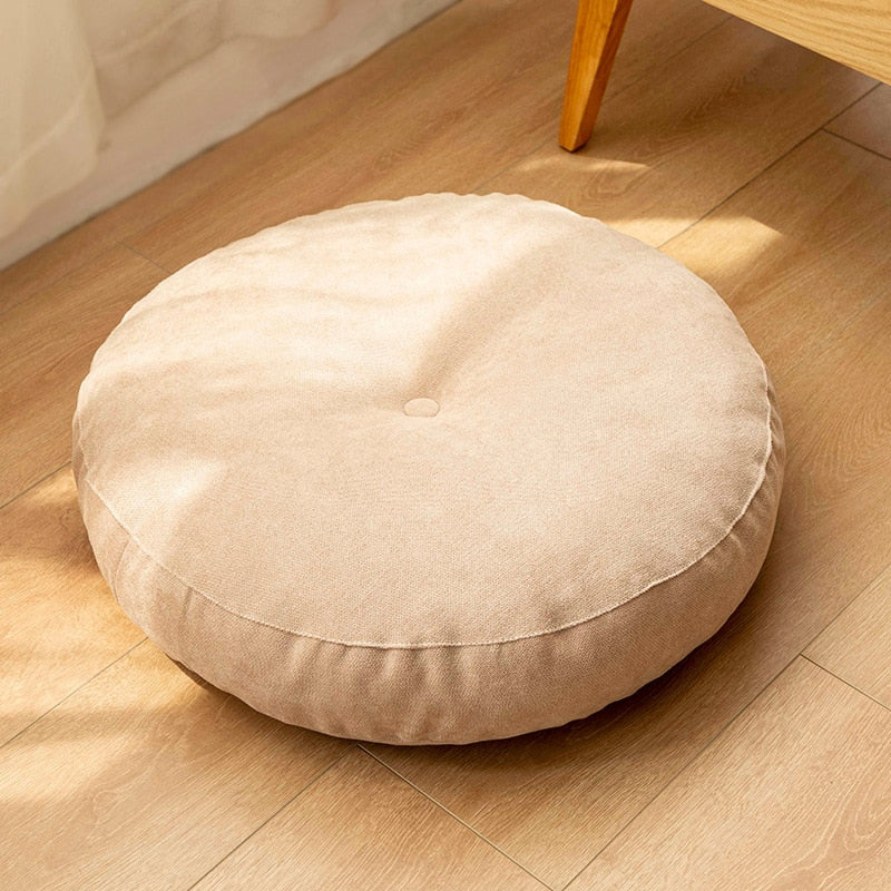 — Coussin Japonais de Sol Rond 47 cm | Confort Durable & Esprit Zen