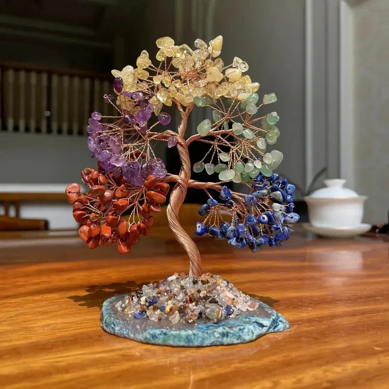 Arbre du Bonheur en Pierres Naturelles décoratives