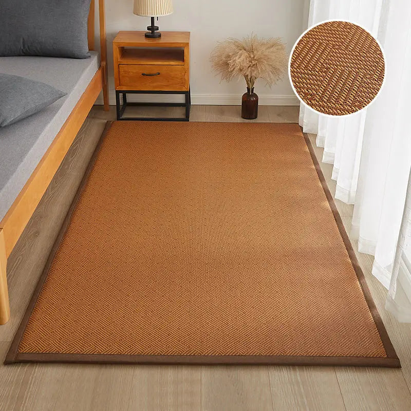 Tapis Japonais en Bambou Style Tatami | Fraîcheur Naturelle & Élégance Épurée