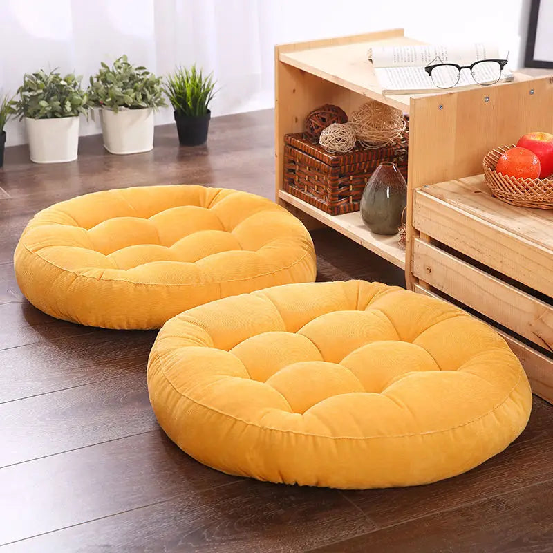 — Coussin Japonais de Sol Rond 55 cm | Confort Zen & Design Épuré