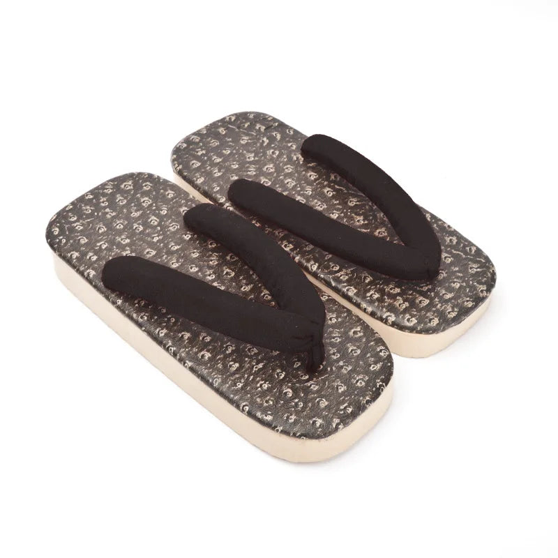 Geta Japonaises Traditionnelles en Coton & PVC
