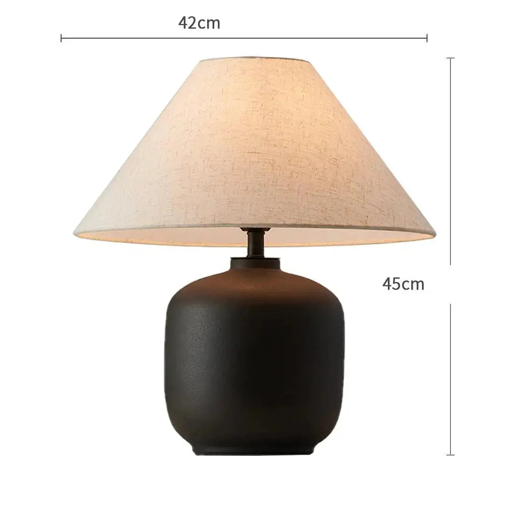Lampe Japonaise en Céramique Épurée