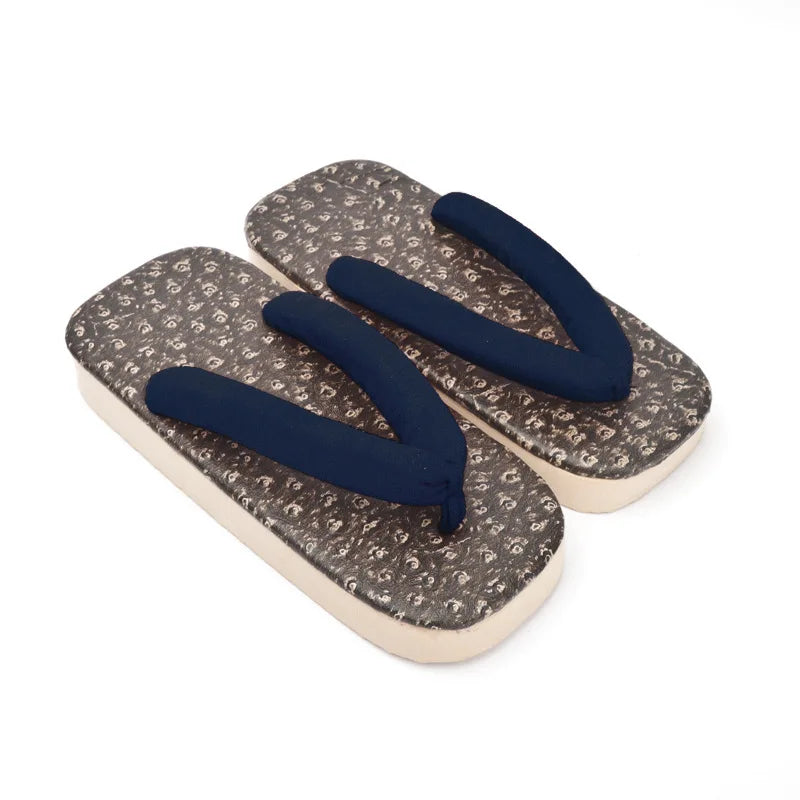 Geta Japonaises Traditionnelles en Coton & PVC