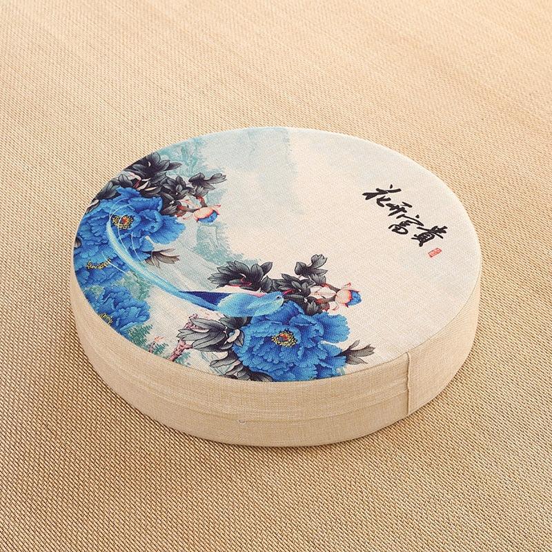 — Coussin Japonais Traditionnel 40 cm | Assise Zen & Motifs Authentiques