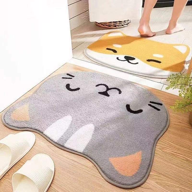 Tapis de Bain Japonais Chat Kawaii | Douceur Thermique & Charme Ludique