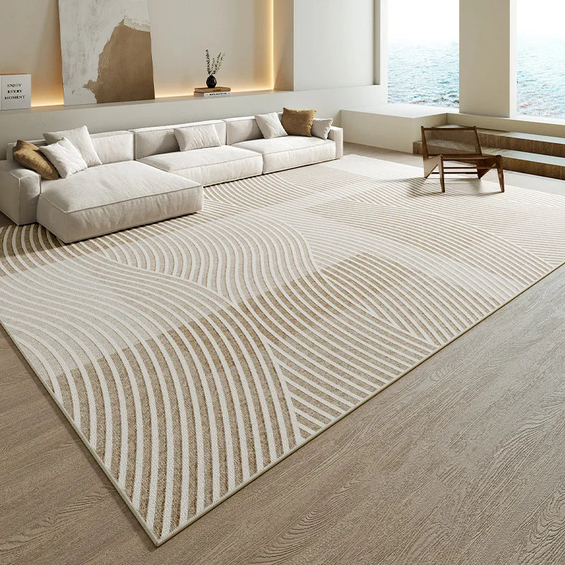 Tapis Japonais Rayé en Relief Épaissi