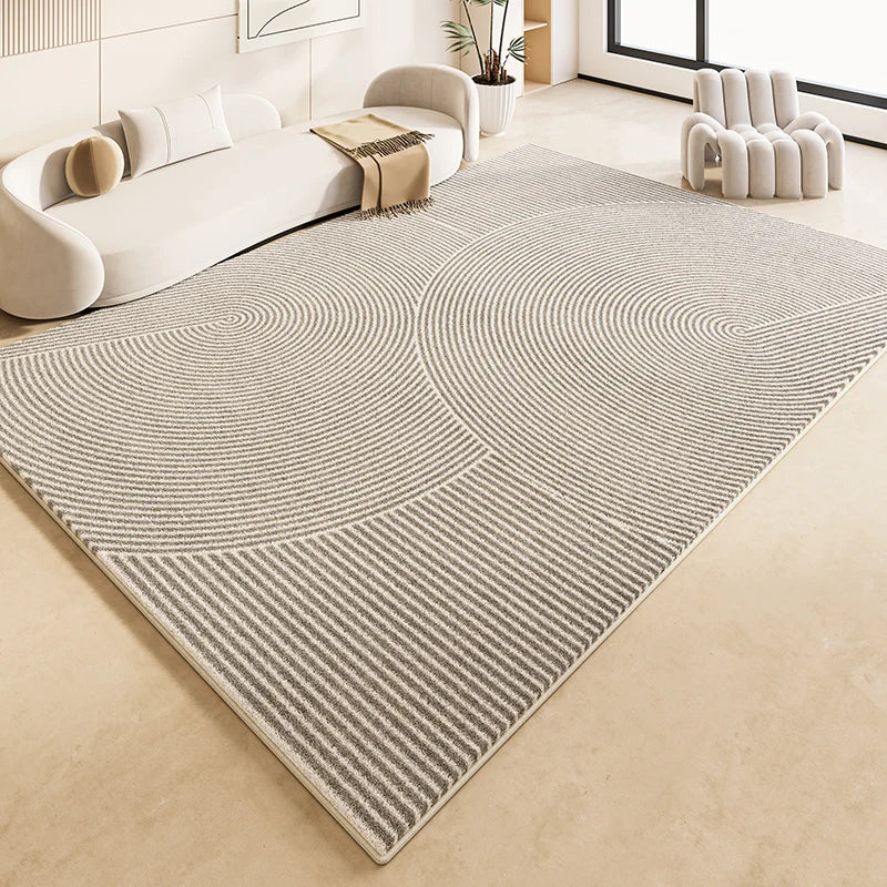 Tapis Japonais Minimaliste en Peluche Douce